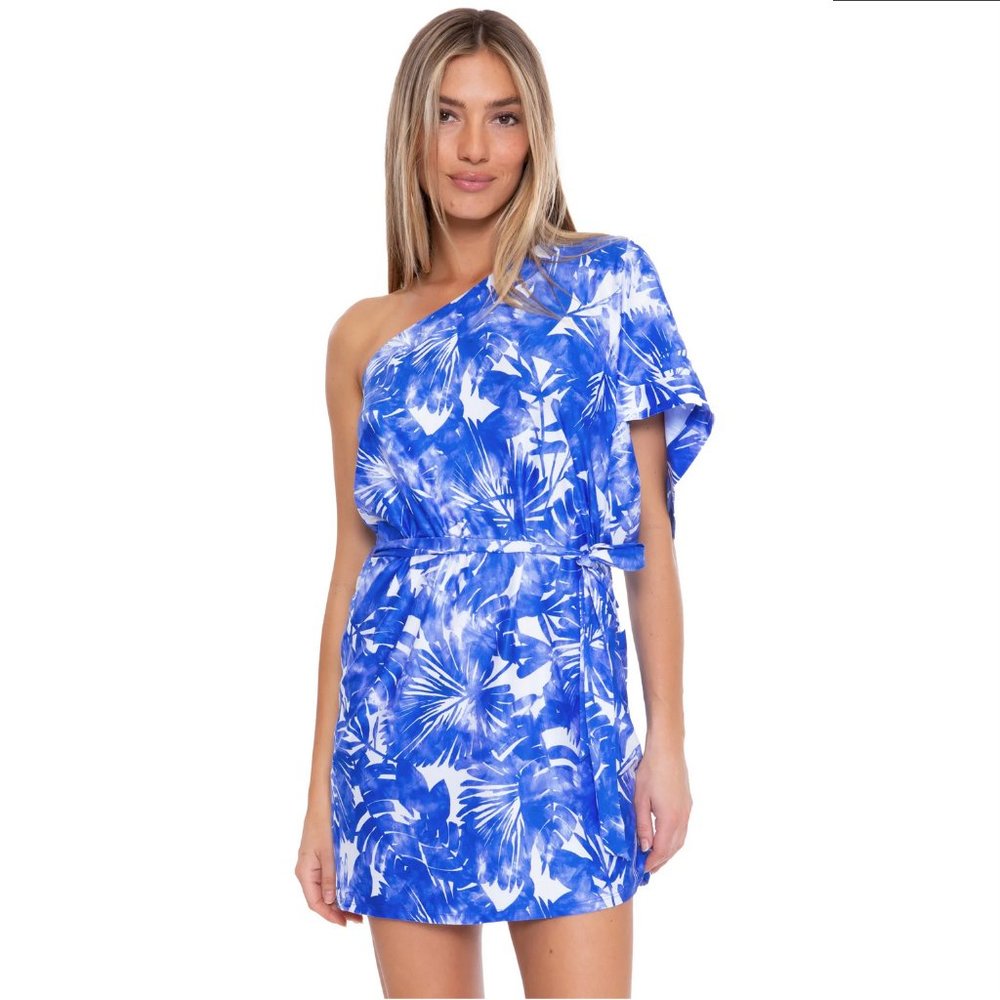 NWT Trina Turk - Basque One Shoulder Cover Up/Dress